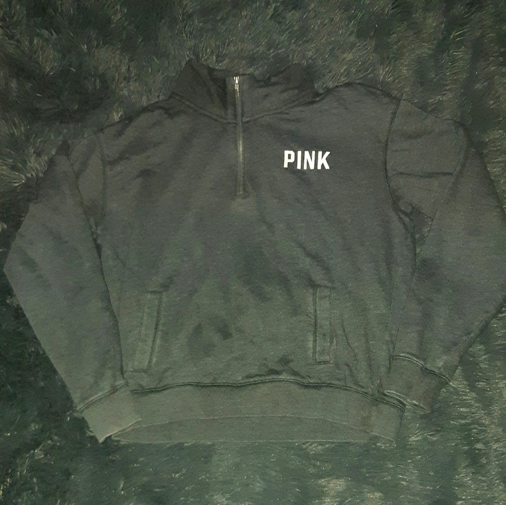 Pink Half Zip Hoodie